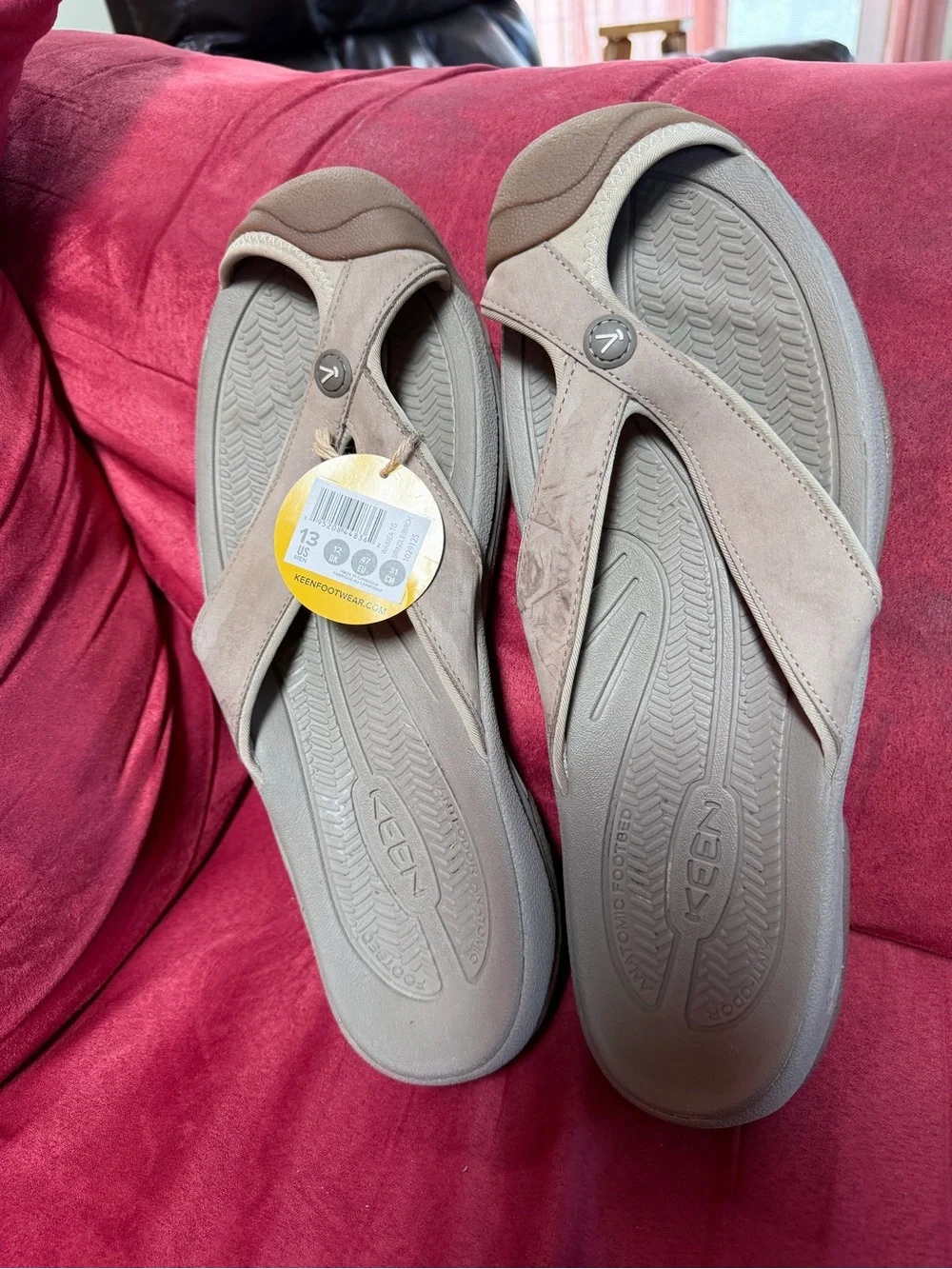 Keen Men's Taupe Brown Flip-Flop Sandal